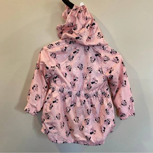 Disney Junior Minnie Mouse Jacket Hooded Ears Pink Size 6 - Picture 6 of 6